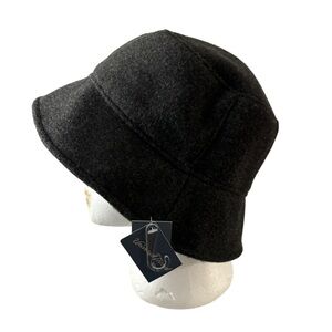 Universal Thread Charcoal Polyester Felt Adjustable Bucket Hat